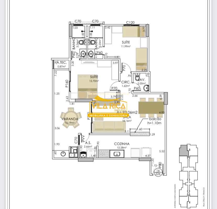 Apartamento em Praia Grande, no bairro Canto do Forte