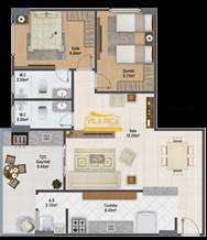 Apartamento em Praia Grande, no bairro Guilhermina