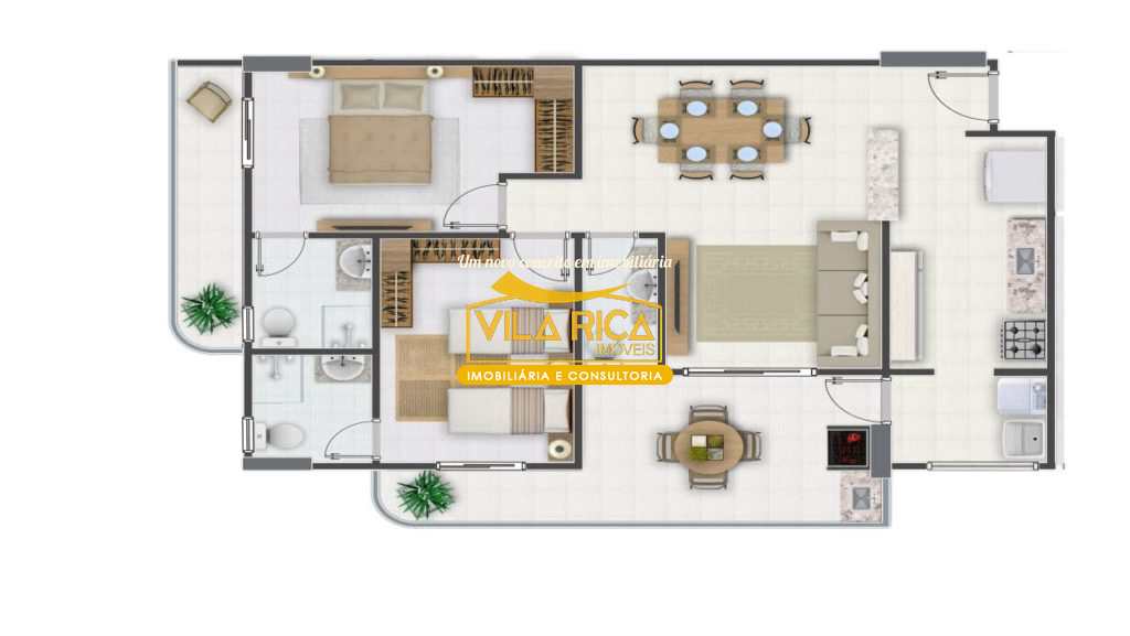 Apartamento em Praia Grande, no bairro Guilhermina