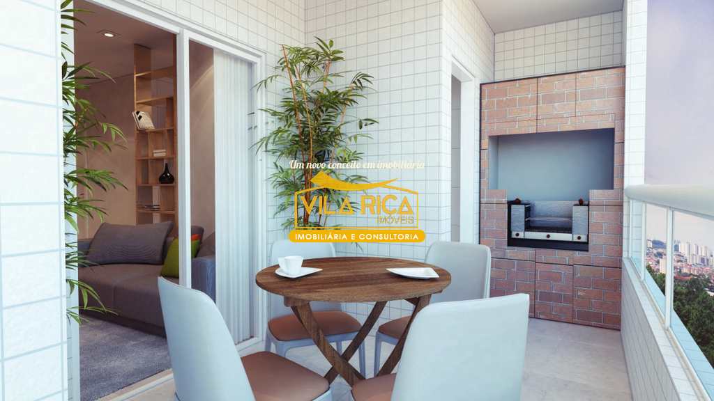 Apartamento em Praia Grande, no bairro Mirim