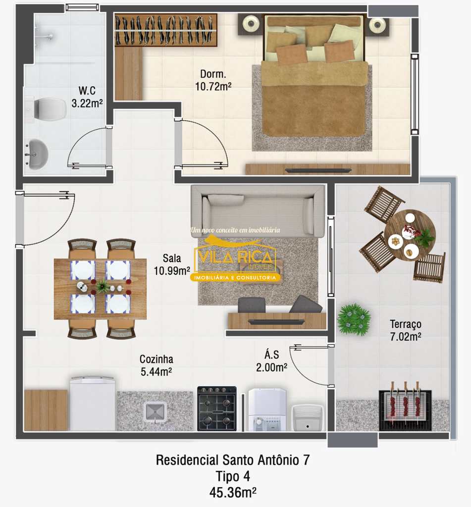 Apartamento em Praia Grande, no bairro Mirim