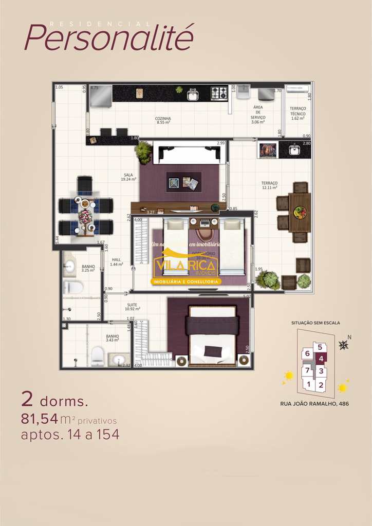Apartamento em Praia Grande, no bairro Aviação