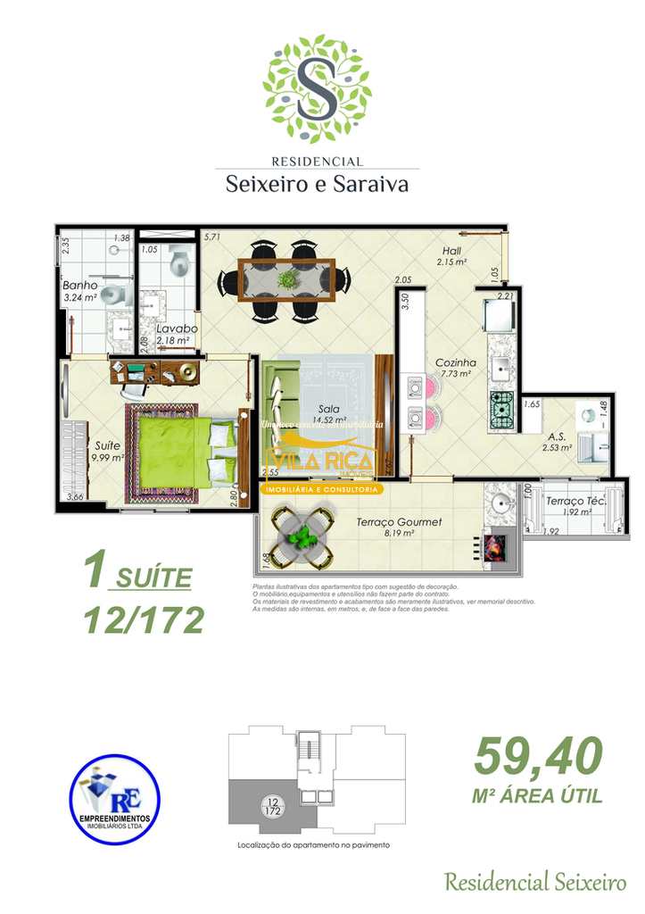 Apartamento em Praia Grande, no bairro Aviação