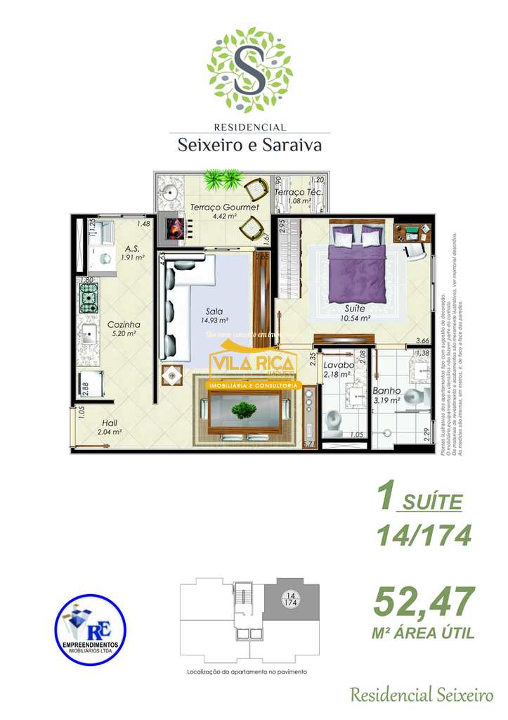 Apartamento em Praia Grande, no bairro Aviação
