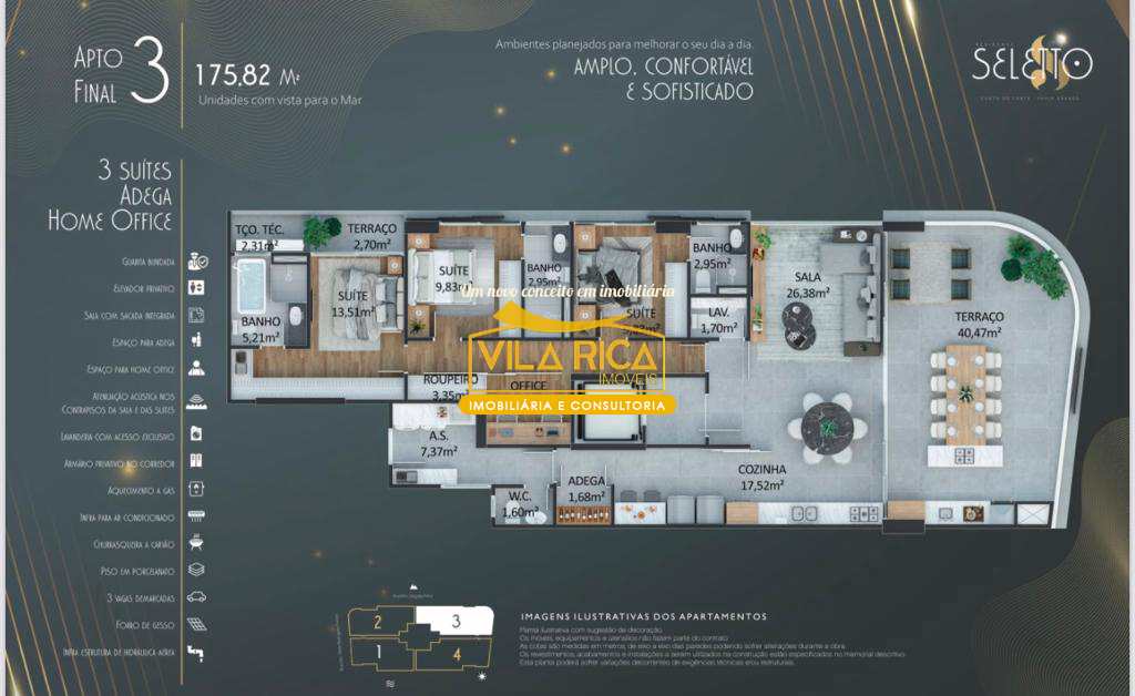 Apartamento em Praia Grande, no bairro Canto do Forte