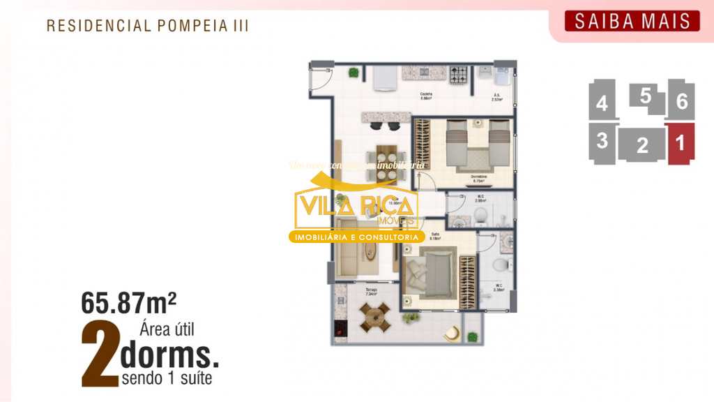 Apartamento em Praia Grande, no bairro Ocian