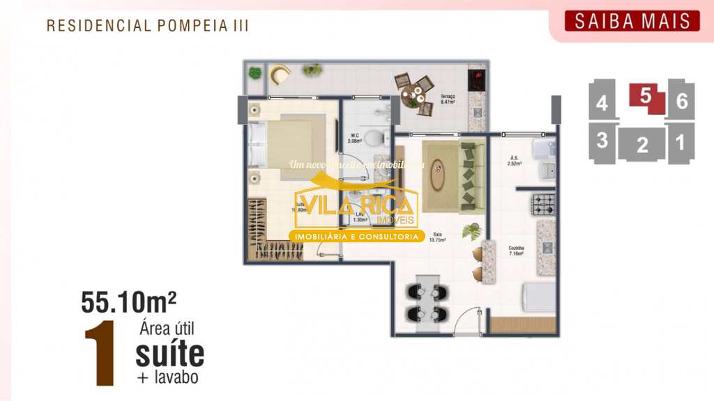 Apartamento em Praia Grande, no bairro Ocian