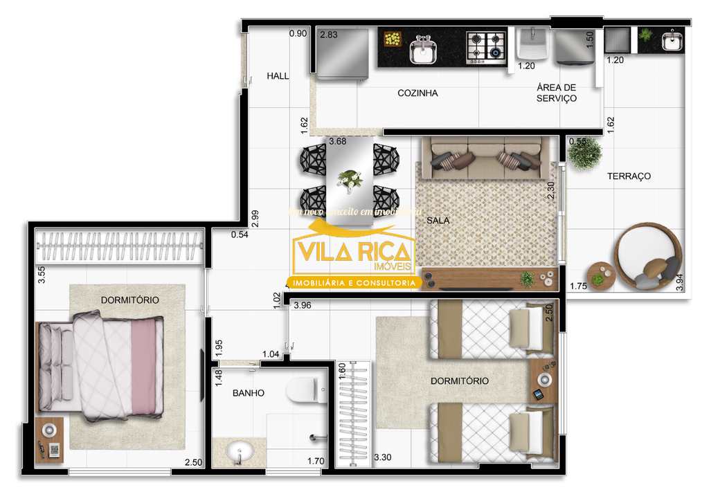 Apartamento em Praia Grande, no bairro Real