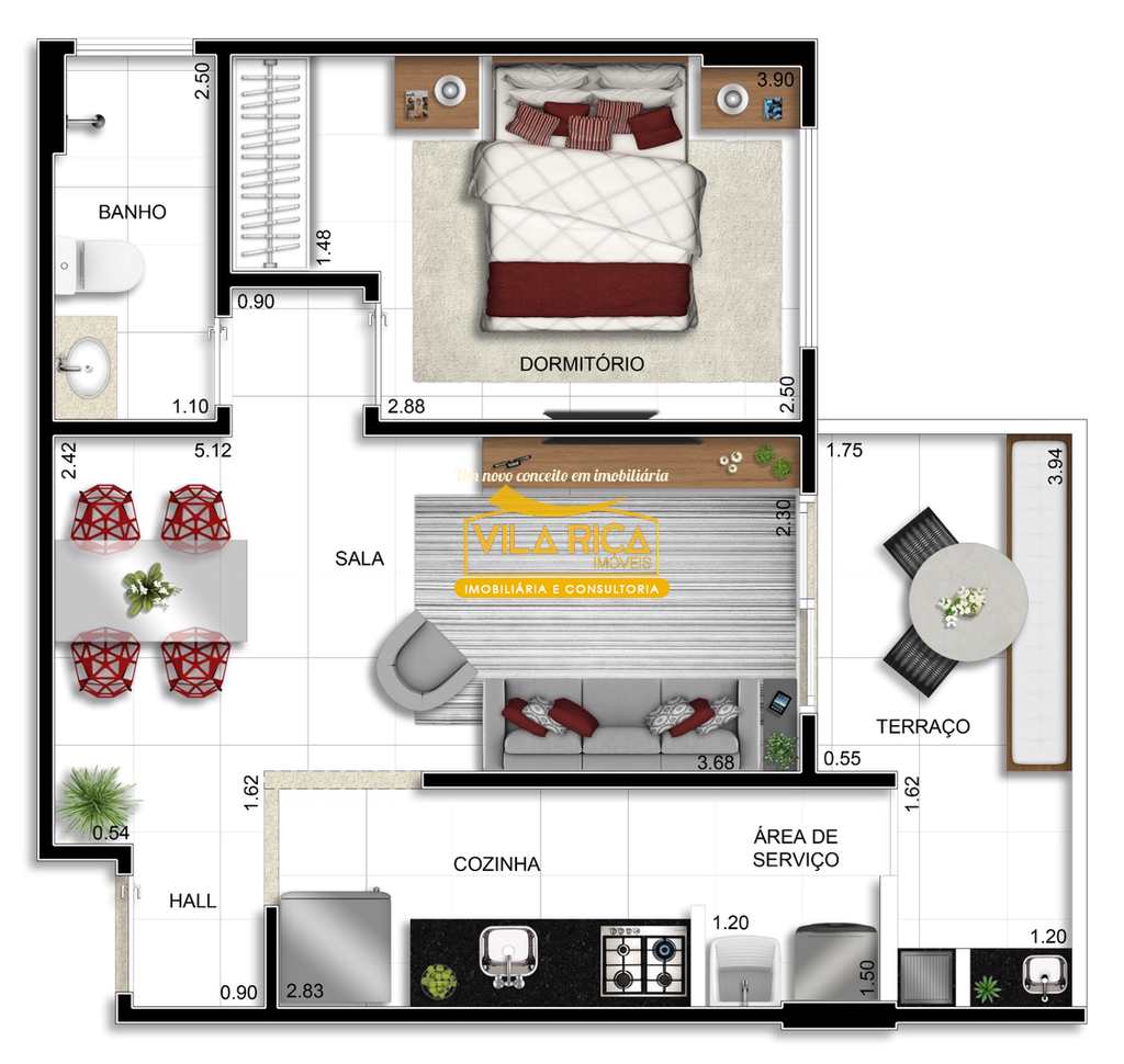 Apartamento em Praia Grande, no bairro Real