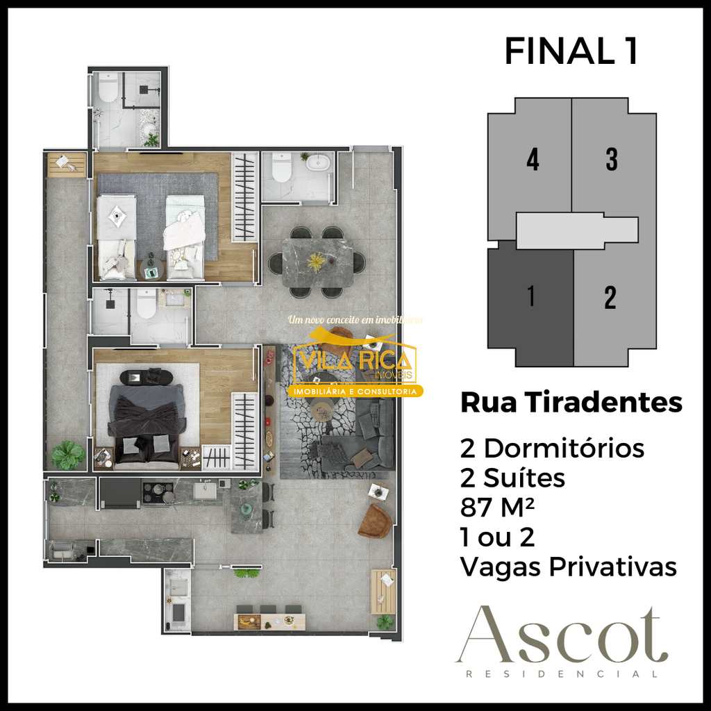 Apartamento em Praia Grande, no bairro Canto do Forte