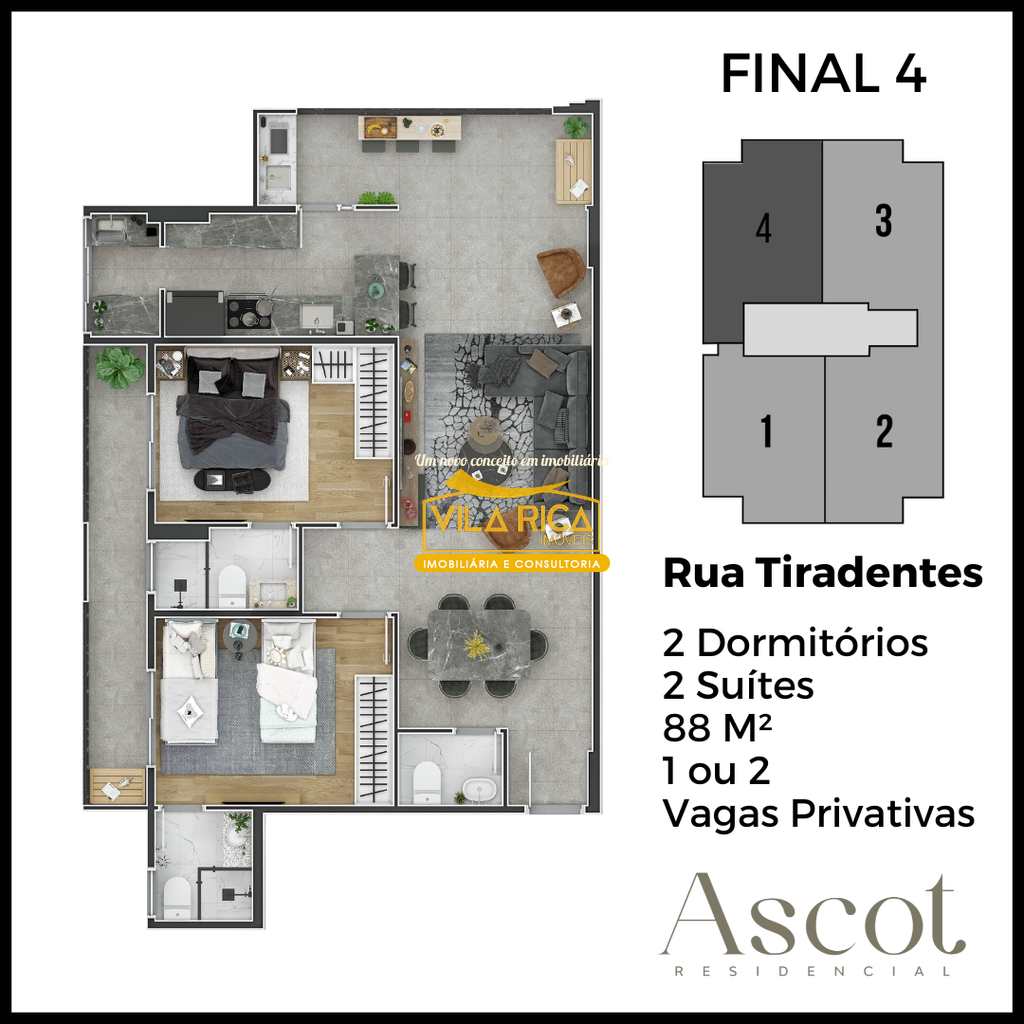 Apartamento em Praia Grande, no bairro Canto do Forte