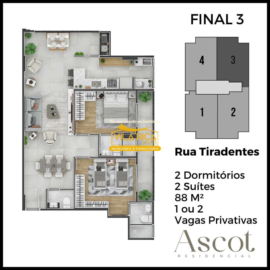 Apartamento em Praia Grande, no bairro Canto do Forte