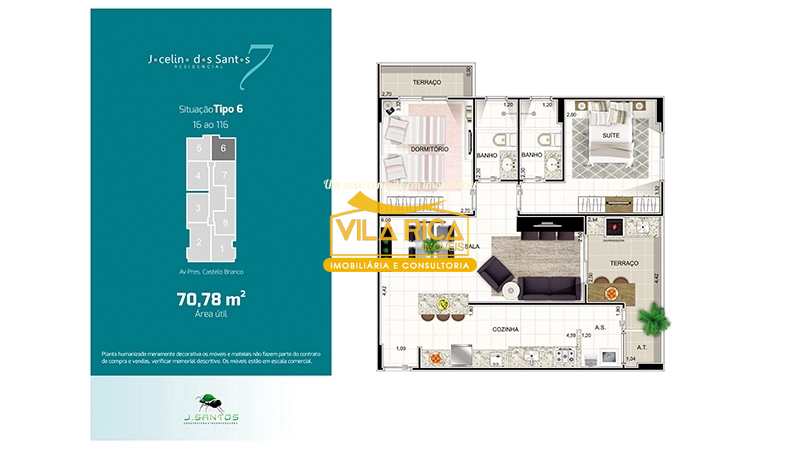 Apartamento em Praia Grande, no bairro Mirim