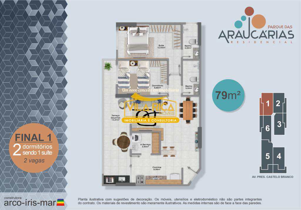 Apartamento em Praia Grande, no bairro Real