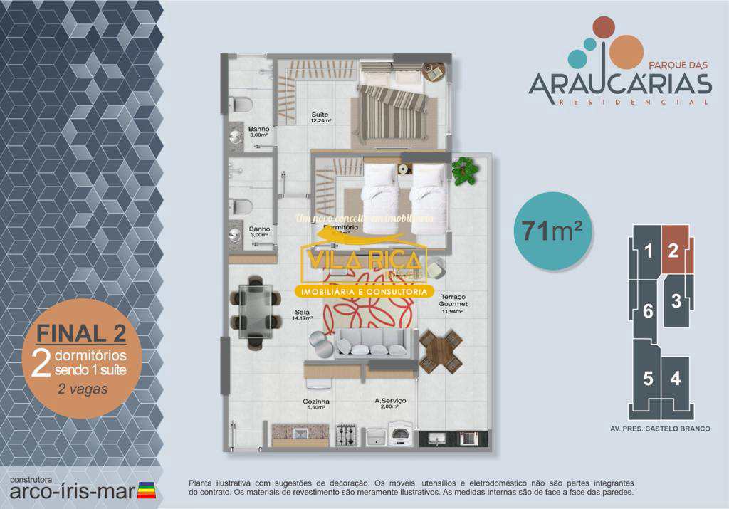 Apartamento em Praia Grande, no bairro Real