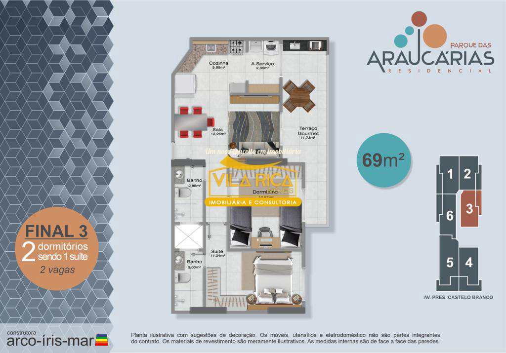 Apartamento em Praia Grande, no bairro Real