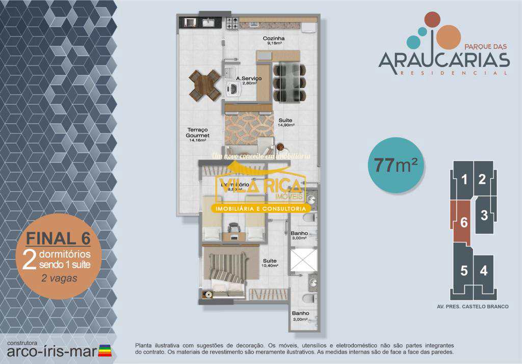 Apartamento em Praia Grande, no bairro Real