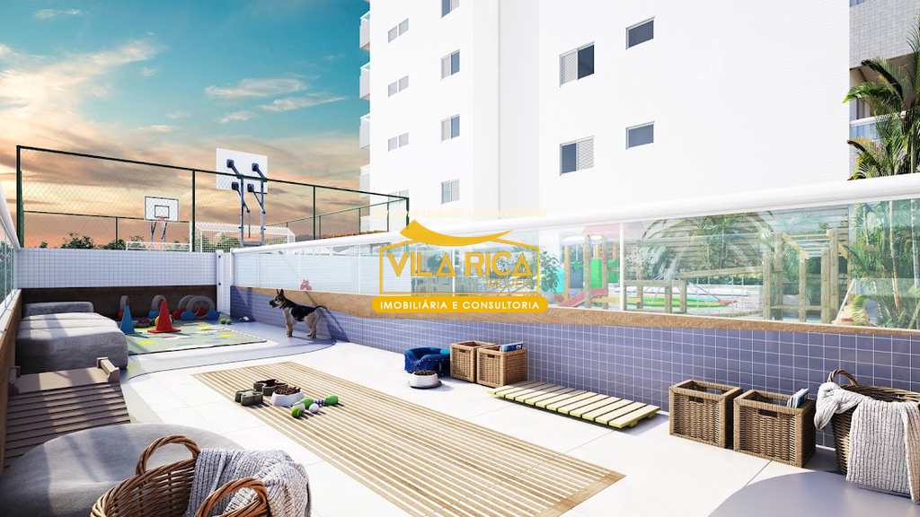 Apartamento em Praia Grande, no bairro Mirim