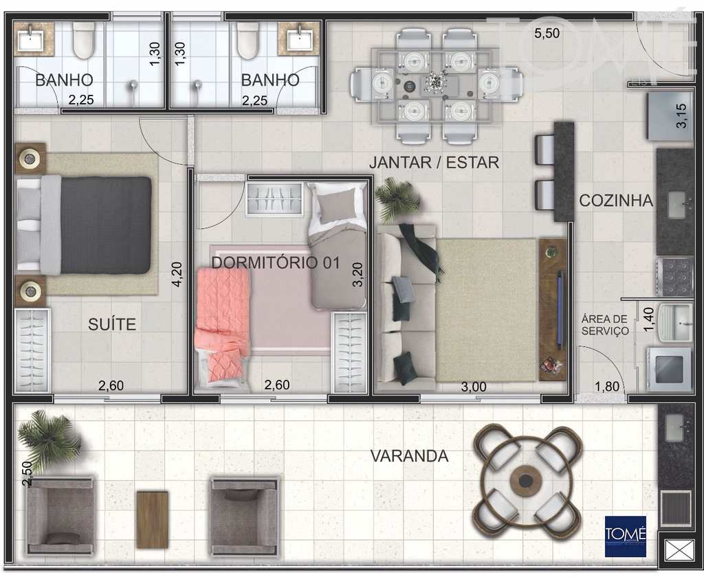 Apartamento em Bertioga, no bairro Rio da Praia