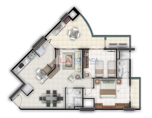 Apartamento, código 11723 em Praia Grande, bairro Canto do Forte