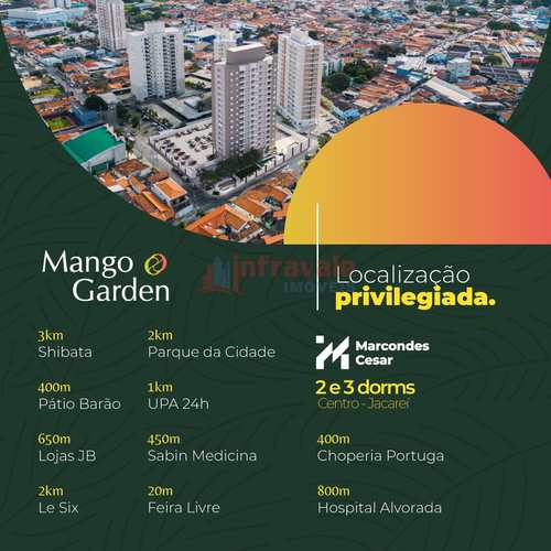 Apartamento, código 15038 em Jacareí, bairro Centro