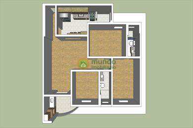 Apartamento, código 3249 em Taubaté, bairro Vila São Carlos