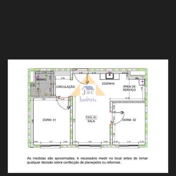 Apartamento em Santo André, bairro Vila Pires