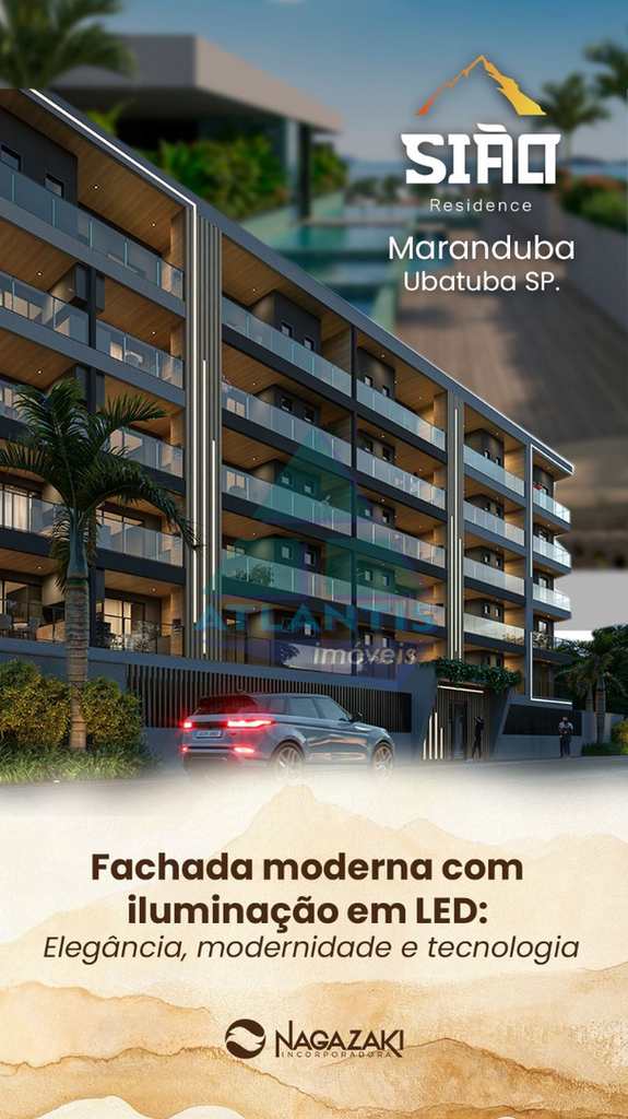 Apartamento em Ubatuba, no bairro Praia da Maranduba