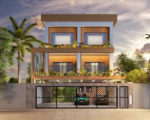 Casa de Condomínio, código 138666 em Praia Grande, bairro Guilhermina