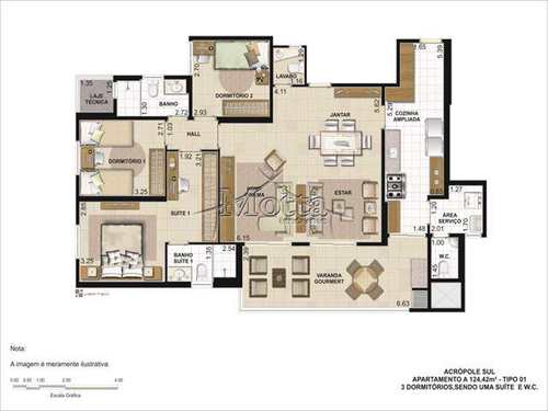Apartamento, código 747 em Ribeirão Preto, bairro Jardim Botânico
