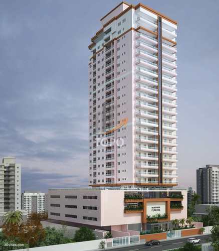 Apartamento, código 5472 em Praia Grande, bairro Guilhermina