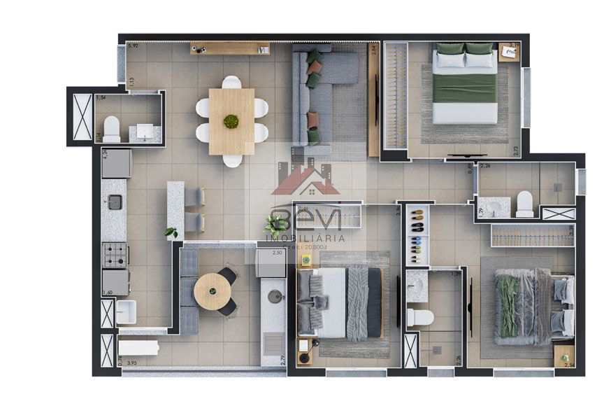 Apartamento em Piracicaba, no bairro Nova América