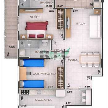 Apartamento em Praia Grande, bairro Canto do Forte