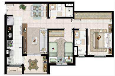 Apartamento, código 2292 em Santos, bairro Marapé
