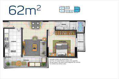 Apartamento, código 2133 em Santos, bairro Ponta da Praia