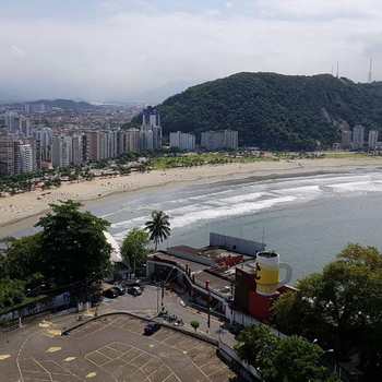 Sala Living em São Vicente, bairro Ilha Porchat