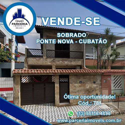Sobrado, código 781 em Cubatão, bairro Vila Ponte Nova