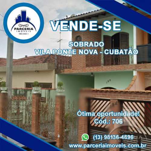 Sobrado, código 706 em Cubatão, bairro Vila Ponte Nova