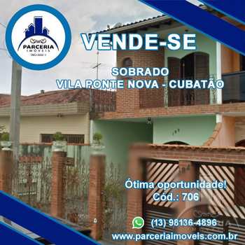 Sobrado em Cubatão, bairro Vila Ponte Nova