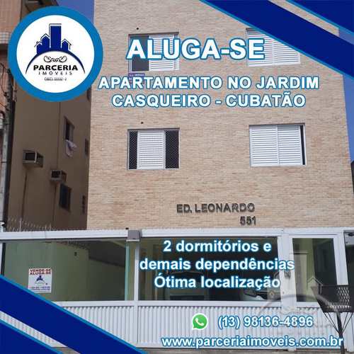 Apartamento, código 686 em Cubatão, bairro Jardim Casqueiro