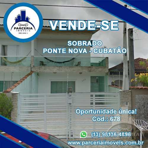Sobrado, código 678 em Cubatão, bairro Vila Ponte Nova