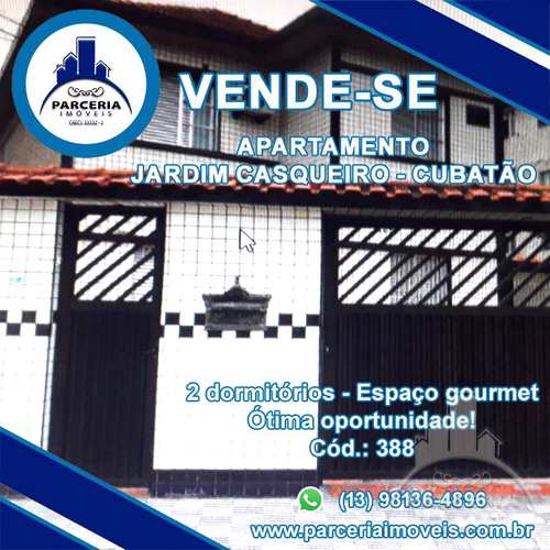 Apartamento, código 388 em Cubatão, bairro Jardim Casqueiro