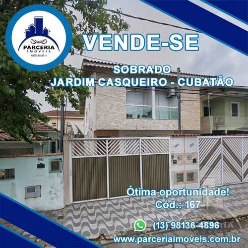 Sobrado, código 167 em Cubatão, bairro Jardim Casqueiro
