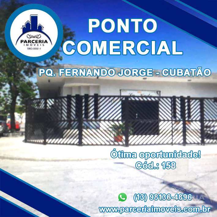 Fundo de Comércio em Cubatão, no bairro Conjunto Afonso Schmidt