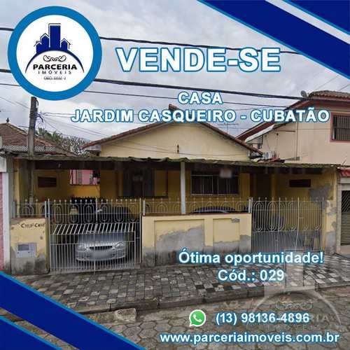 Casa, código 29 em Cubatão, bairro Jardim Casqueiro