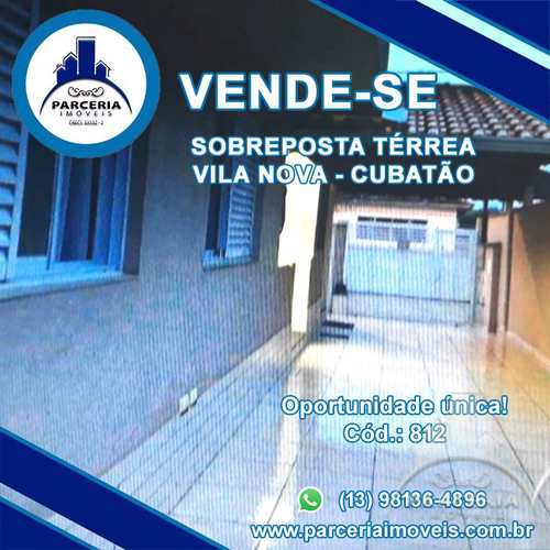 Casa, código 812 em Cubatão, bairro Vila Nova