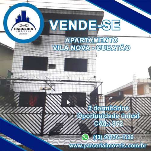 Apartamento, código 852 em Cubatão, bairro Vila Nova