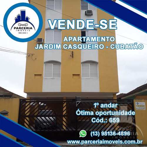 Apartamento, código 872 em Cubatão, bairro Jardim Casqueiro