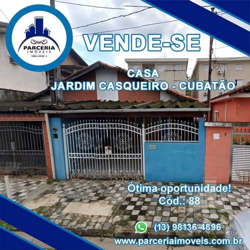 Casa, código 880 em Cubatão, bairro Jardim Casqueiro
