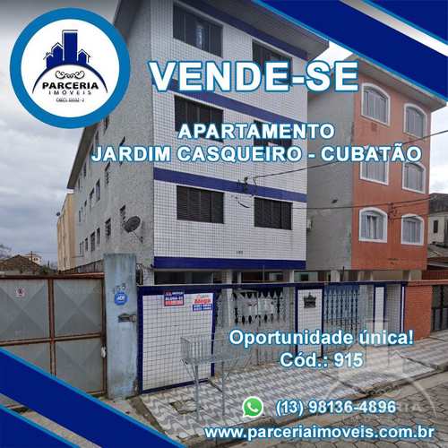 Apartamento, código 915 em Cubatão, bairro Jardim Casqueiro